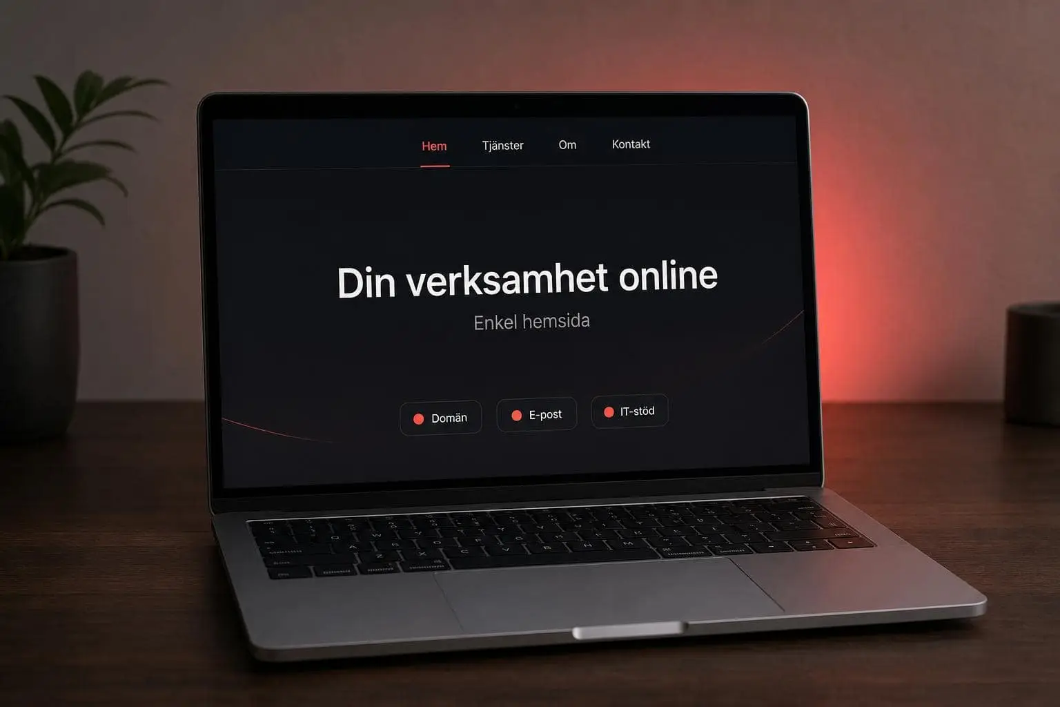 Hemsida för småföretag